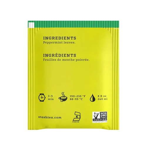 Vista 7 de Stash Té de hierbas de limón y jengibre, caja de 100 bolsas de té, té de hierbas y té de hierbas de primera calidad, té de hierbas de menta, caja