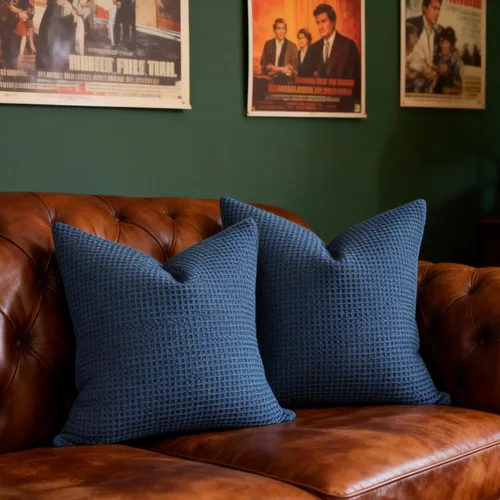 Vista 11 de Juego de 2 fundas de almohada de algodón de 26 x 26 pulgadas, con cremallera oculta, resistentes a las arrugas, transpirables, decorativas