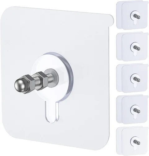 Uniclife 10 ganchos autoadhesivos para fotos, 26.5 libras, carga sin taladro, adhesivos resistentes sin clavos, ganchos de pared sin clavos, ganchos