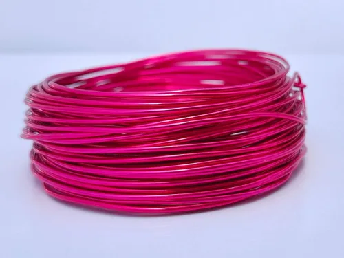 Vista 25 de Alambre de aluminio anodizado calibre 15 de 49 pies para hacer joyas y manualidades (0.059 in, negro, 41510)