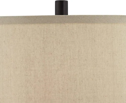 Vista 3 de 360 Lighting Marcel - Juego de 2 lámparas de mesa industriales modernas de 24 1/4 pulgadas de alto, con puertos USB, carga A+C, luz nocturna LED