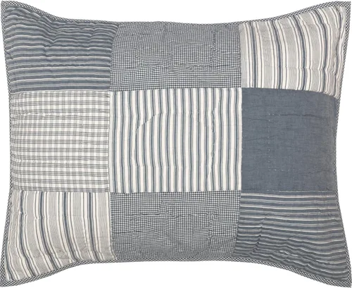 Vista 13 de VHC Brands Sawyer Mill - Almohada decorativa familiar azul para sofá, sofá o cama, 14 x 22 pulgadas