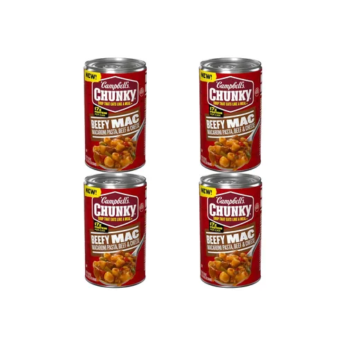 Vista 8 de Campbell's Chunky Beefy Mac Soup, lata de 18.8 oz