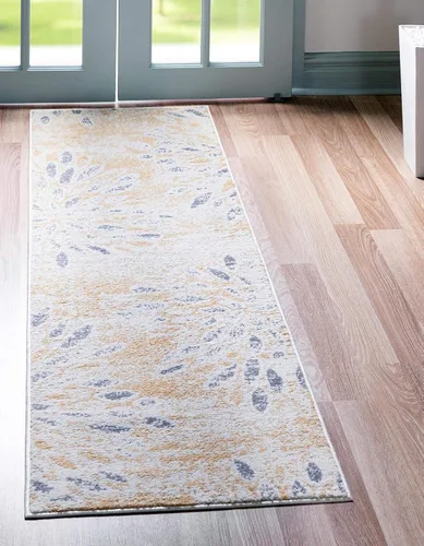 Vista 31 de Unique Loom Sumter Collection - Alfombra Rhett (2 pies x 6 pies, gris/azul marino)