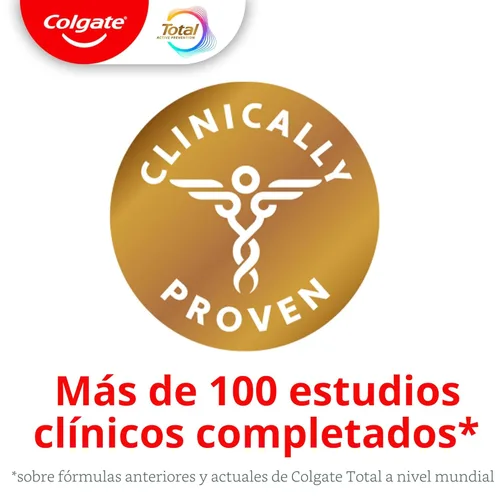 Vista 9 de Colgate Total Active Prevention Clean Mint pasta dental, pasta dental anticavidades con flúor, fórmula clínicamente probada que combate