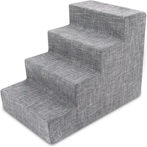 Vista 45 de Best Pet Supplies Escalones y pasos para perros - Escalones de espuma para perros pequeños y gatos, soporte de paso de mascotas equilibrado