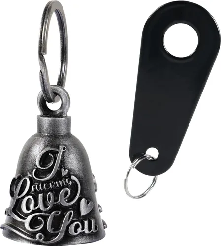 Vista 8 de GARGOYLE BELLS Campanas de motocicleta para motociclista de buena suerte, campanas de guardián, accesorio de motocicleta para la suerte