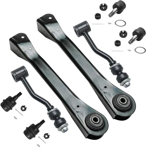 Vista 98 de Detroit Axle - Kit de brazos de control delanteros 2WD de 8 piezas para Ford F-150 Lincoln Mark LT 05-08, 4 brazos de control superior e inferior