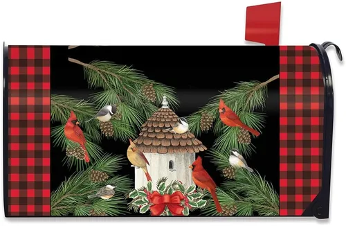 Briarwood Lane - Funda para buzón de reunión festiva de pájaros
