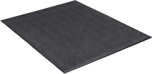Cap Exercise Equipment Mat for Treadmill, Fitness Equipment Mat, Home Gym Floor Protection, Black, Pebble Design | Multiple Sizes