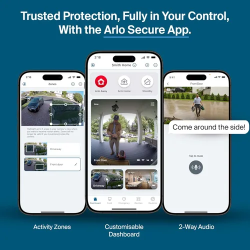 Vista 8 de Cámara de seguridad Arlo Pro 2K HDR (6ª generación, lanzamiento 2025) 2 cámaras + 2 paneles solares + 6 meses de plan Secure Plus - Cámara
