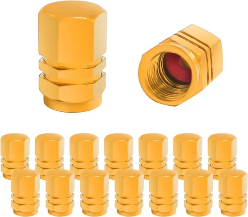 Vista 14 de Fekey&JF 16 tapones para válvulas de neumáticos de automóvil, impermeables, herméticas, universales, para automóviles, bicicletas, camiones, Rosado