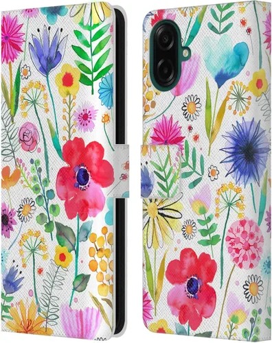 Vista 22 de Head Case Designs Officially Licensed Ninola Butterfly Nature Spring Floral Leather Wallet Case Compatible with Samsung Galaxy A07 4G