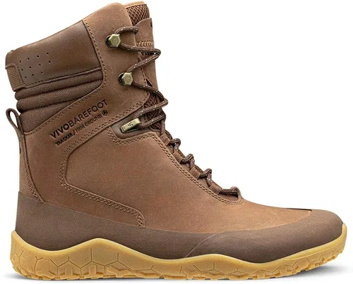 Vista 2 de Vivobarefoot Tracker HI FG, botas de senderismo de cuero para mujer con suela firme y protección térmica