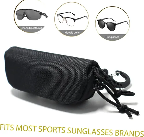 Vista 6 de Tactical Molle Glasses Case Tactical Eyeglasses Case Shockproof Sunglasses Carrying Protective Box with Clip