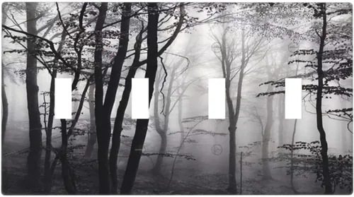 Vista 128 de William Morris Floral Boho Azul Medianoche Azul Bohemio Flor 1 Banda Dúplex Cubierta de Salida Decorativa Receptáculo Único Interruptor Eléctrico