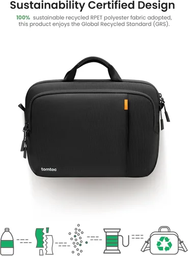 Vista 9 de tomtoc estuche de transporte 360 para laptop de 14 pulgadas MacBook Pro M5/M4/M3/M2/M1 Pro/Max A3434 A3112 A3401 A3185 A2992, bolsa de hombro
