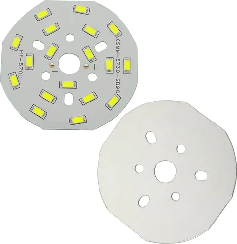 Vista 16 de Bettomshin Módulo de chip LED, tablero de aluminio, 12W 300mA blanco cálido 3000K lámpara de reflector de alta potencia, 2.56 pulgadas de diámetro