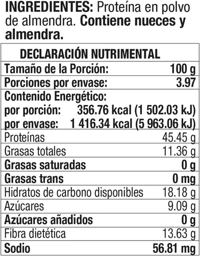 Vista 4 de Bob's Red Mill Proteína de Almendra sin Gluten en Polvo 14 oz (Paquete de 1)