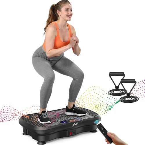 Vista 28 de AXV Vibration Plate Exercise Machine Fitness Platform Body Vibrating Board ARK.ROSA