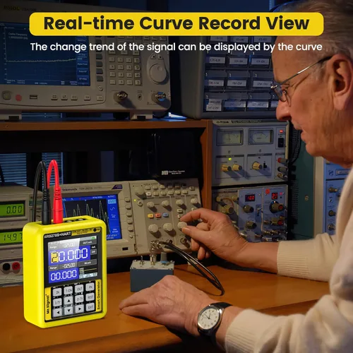 Vista 4 de SEESII Generador de señal MR9270S+HART 4-20mA: Simulador analógico ajustable de voltaje actual, generador de funciones, curva en tiempo real