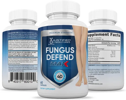 Vista 6 de Justified Laboratories (2 unidades) Fungus Defender Max Pills 40 mil millones UFC probiótico 120 cápsulas