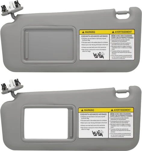 Vista 5 de Visera solar del lado izquierdo del conductor compatible con Toyota RAV4 2006 2007 2008 2009 2010 2011 2012 2013 con repuesto de luz 74320-42501-B2