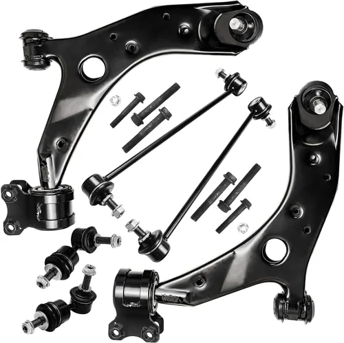 Vista 184 de Detroit Axle - Kit de extremo delantero RWD para Chrysler 300 Dodge Charge Challenger 2011-2019, 2 brazos de control inferiores traseros 2 rótulas