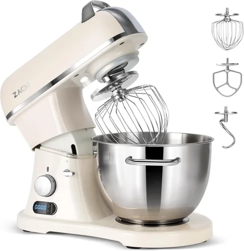 Batidora de Pie Comercial de 8.4QT 800W con Fundición a Presión de Aluminio Cumple con el Estándar NSF/ANSI 8-2023, Batidoras de Cocina Batidora