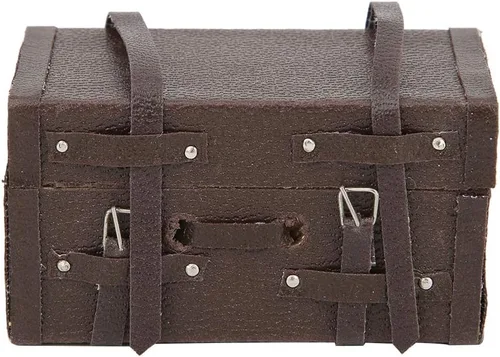 Vista 5 de Maleta de juguete, maleta miniatura 1:12, para regalo para niños, casa de muñecas