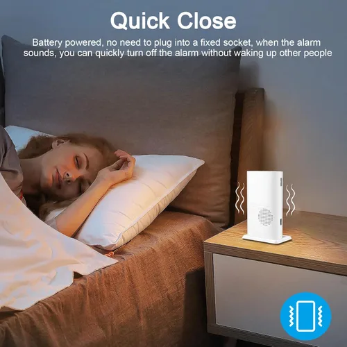 Vista 5 de Alarma de Sensor de Cama y Prevención de Caídas para Ancianos/Demencia, Buscapersonas de Sensor de Movimiento para Cuidadores con 5 Niveles