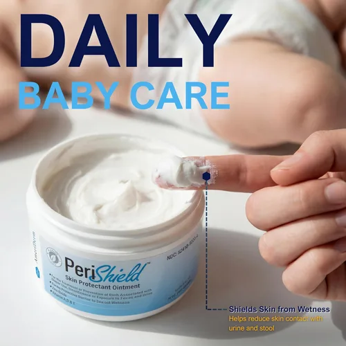 Vista 4 de MED PRIDE Skin Protectant 16 oz Ungüento para erupción del pañal de óxido de zinc crema para bebés con vitamina A, D y E, crema curativa