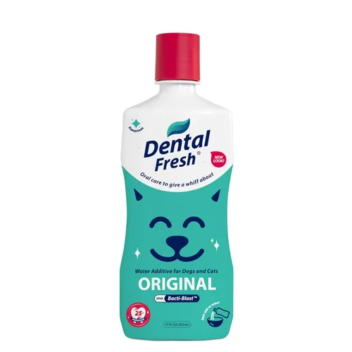 Vista 10 de Dental Fresh Aditivo de agua para perros y gatos, fórmula avanzada, 8 onzas líquidas, placa y sarro para cuidado bucal diario
