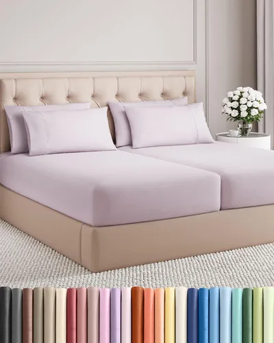 Vista 12 de Juego de sábanas Twin de 4 piezas - Cómodo, transpirable y refrescante - Juego de ropa de cama de lujo de hotel ultrasuave con bolsillos profundos
