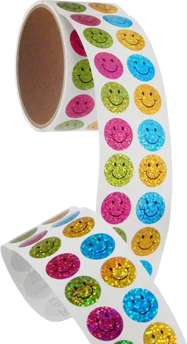 Vista 19 de JILLSON & ROBERTS Rollo de calcomanías prismáticas a granel, días escolares (50 repeticiones)