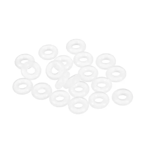 Uxcell - Juntas tóricas de silicona, 10 mm de diámetro exterior, 4 mm de diámetro interior, 3 mm de ancho, juntas tóricas de sellado VMQ, color