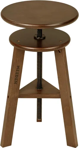 Vista 8 de MEEDEN Taburete de dibujo de madera con altura ajustable, taburete de artista, taburete de estudio de oficina, hasta 220 libras, madera de haya