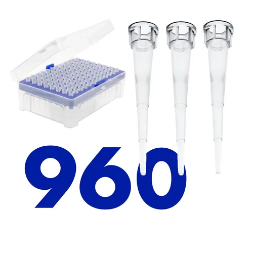 Vista 15 de Kashi Scientific 5000uL Puntas de pipeta universales para laboratorio en estuche, estériles, libres de DNasa/RNAsa, seguras contra pirógenos