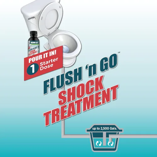 Vista 3 de Microbe-Lift Tratamiento de tanque séptico, tratamiento Flush 'N Go Shock, 32 onzas