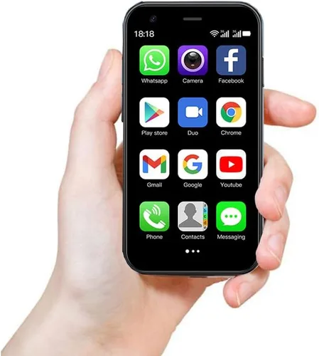 Mini smartphone desbloqueado 3G, 3.0" HD Android Dual SIM Quad Core Face ID Mini Premium para niños, pequeño teléfono celular, el más pequeño del