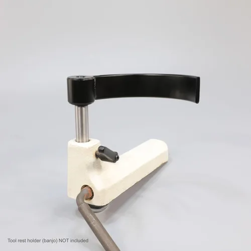 Vista 3 de Hurricane Turning Tools, Soporte de herramientas curvado de 5 pulgadas de diámetro para girar cuencos pequeños en torno de madera, poste de 5/8