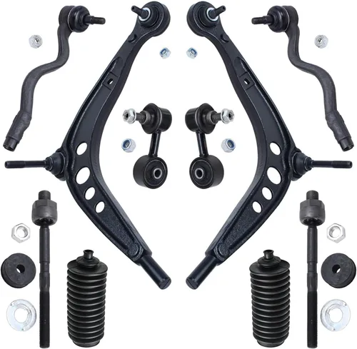Vista 140 de Detroit Axle - Kit de suspensión de 10 piezas para Nissan Frontier Xterra Pathfinder 2005-2012, 4 brazos de control superiores inferiores