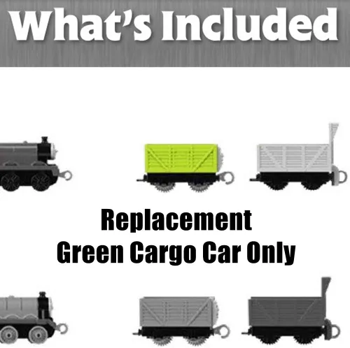 Vista 2 de Fisher-Price Piezas de repuesto para Thomas and Friends Train Set - GRF01 ~ All Around Sodor Deluxe ~ Reemplazo Green Cargo Car