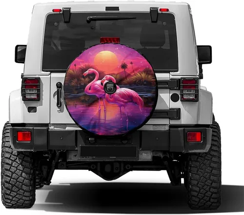 Vista 15 de Foruidea - Cubierta de neumático de repuesto negra 3D con agujero para cámara de respaldo en forma de lobo. Cubierta de rueda para remolque