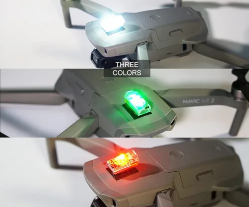 Vista 8 de VIFLY Luz estroboscópica para dron, luz anticolisión para avión nocturno de drones FAA, se adapta a DJI Mini 3 Pro/Mini 4 Pro/Mini 2/Air 3/Air