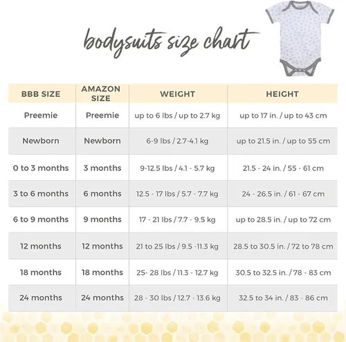 Vista 3 de A-Bee-C Long Sleeve Organic Baby Bodysuits 3 Pack