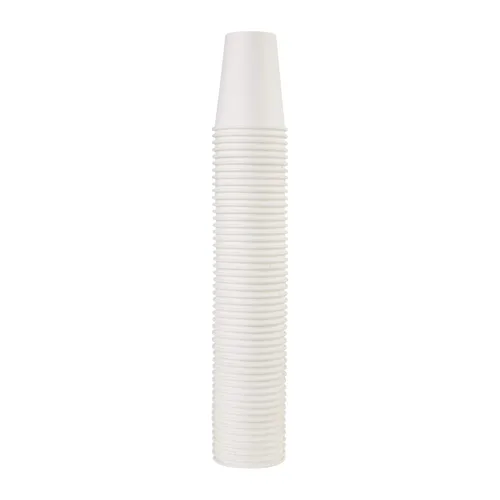 Vista 4 de Dixie Paper - Vaso de papel para bebidas calientes, de 8 onzas de capacidad, blanco (20 fundas de 50 unidades), 12 onza, Blanco, 1000