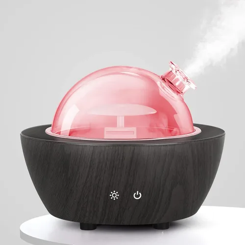 Difusores de Aceite Esencial de Vidrio, Difusor de Aromaterapia de 280 ml para Aceites Esenciales de Habitación Grande, Humidificador de Niebla Fría