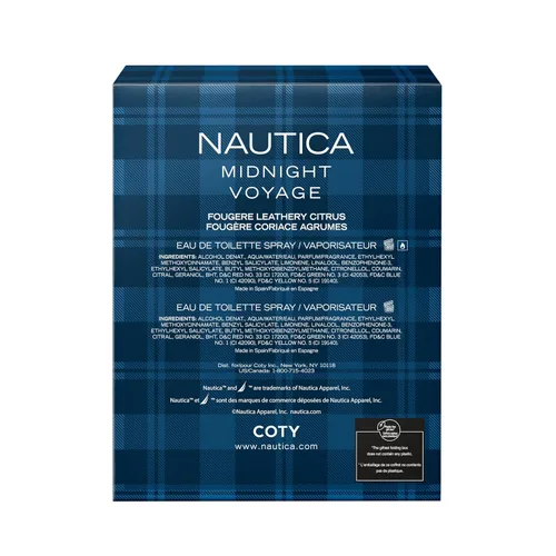 Vista 7 de Nautica Midnight Voyage Eau de Toilette para hombre, 1.6 Fl Oz