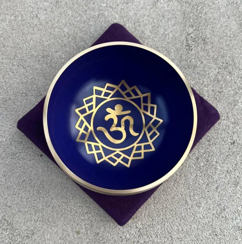 Vista 4 de Cuencos tibetanos con mazo y cojín (chakra corona)